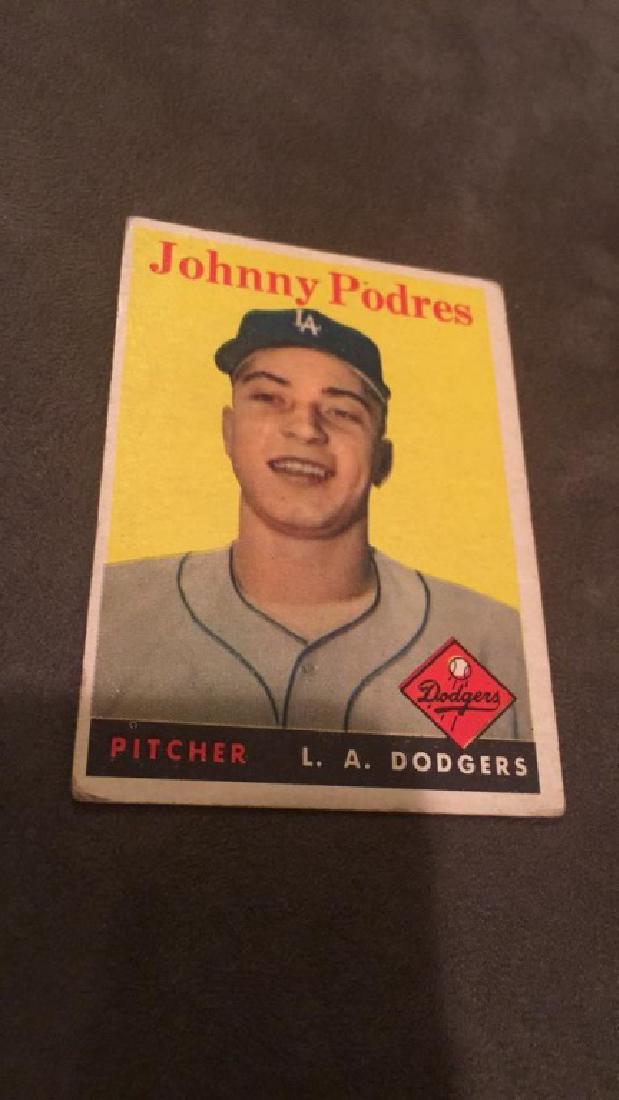 Johnny Podres 1958 Topps (1 of 2)