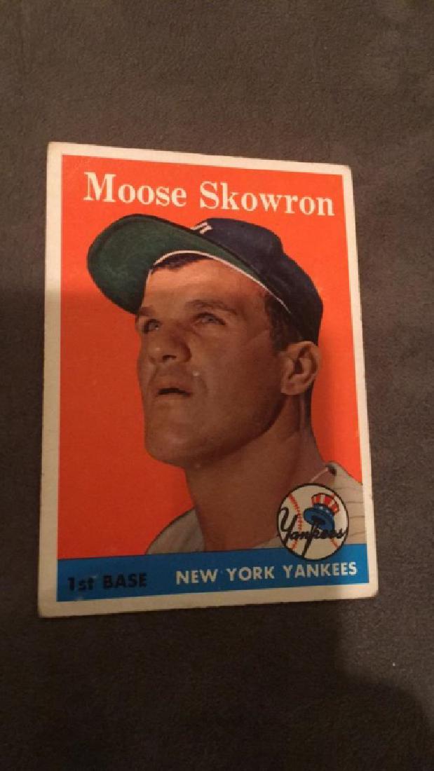 1958 Topps moose Skowron: 1958 Topps moose Skowron