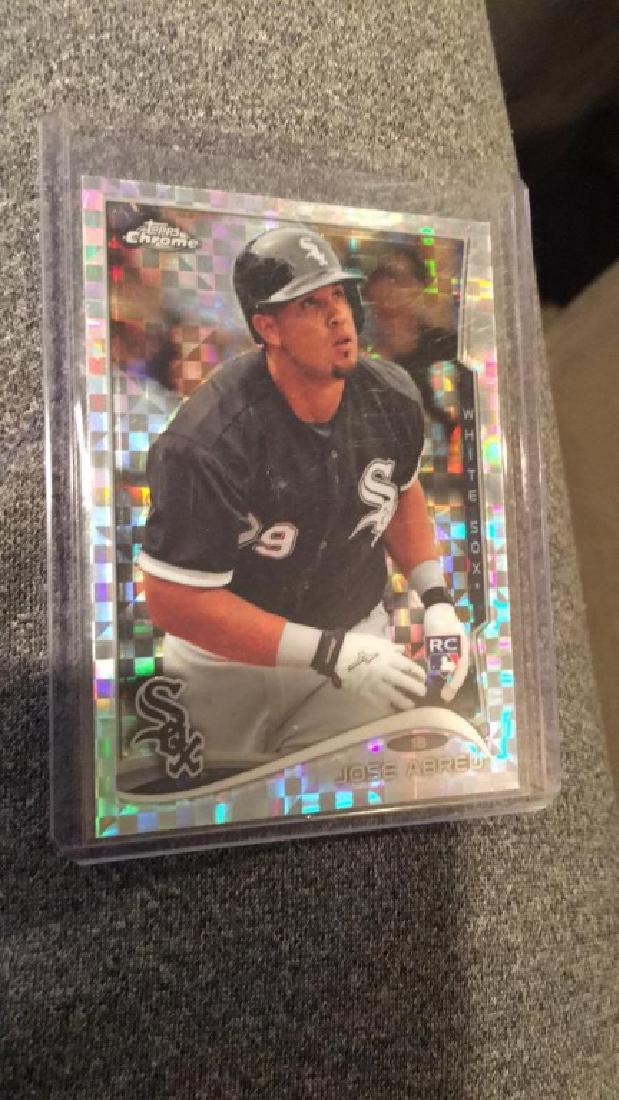 Jose Abreu 2014 tops chrome XFRACTOR RC: Jose Abreu 2014 tops chrome XFRACTOR RC