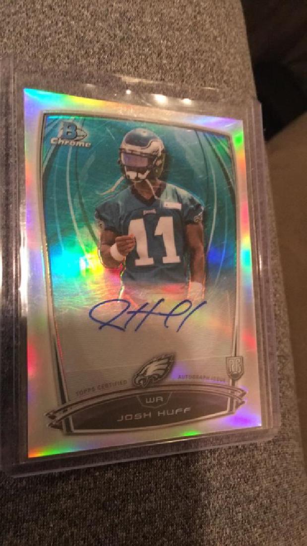 Josh Huff 2014 Bowman chrome auto rookie (1 of 2)