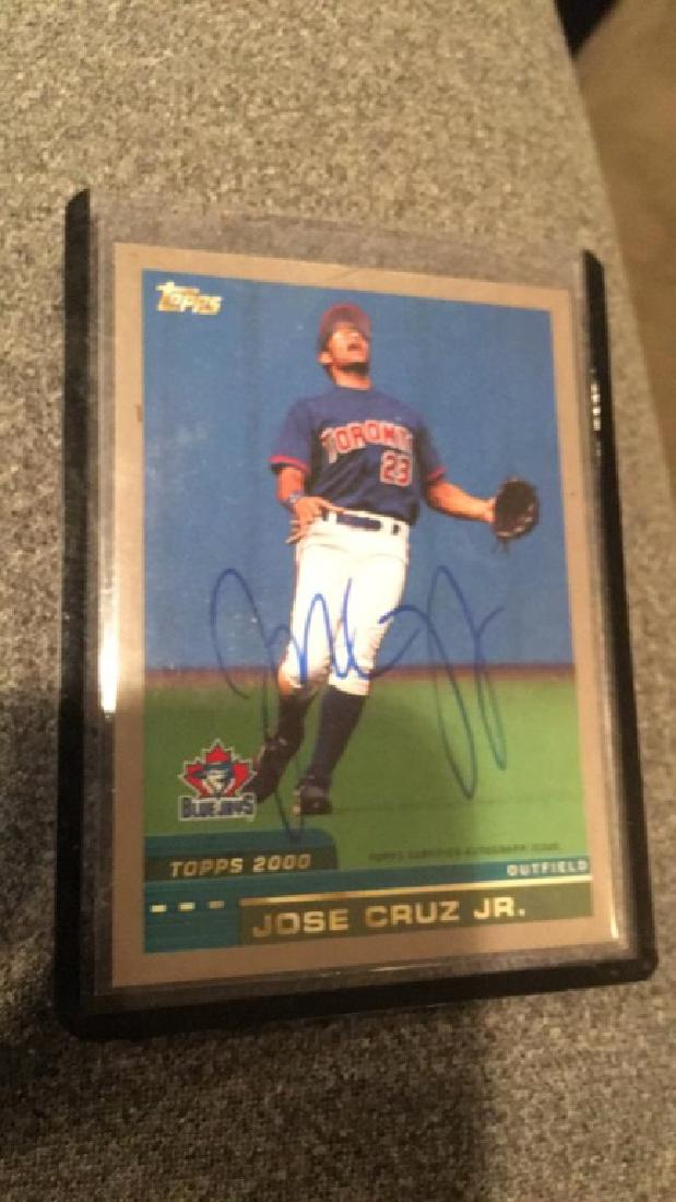 Jose Cruz Jr 2016 topps archives autograph: Jose Cruz Jr 2016 topps archives autograph