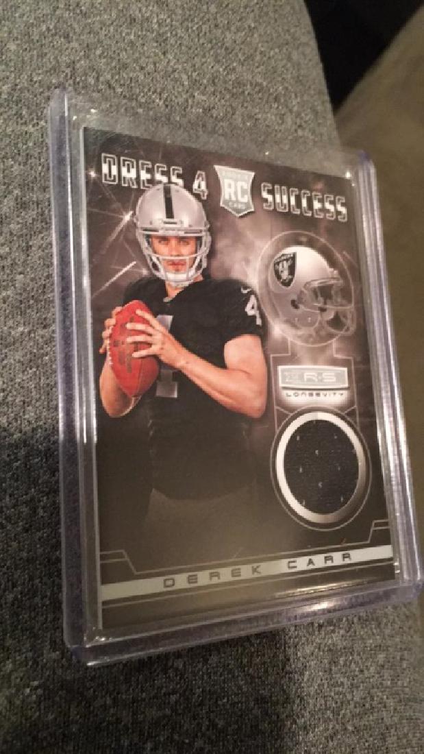 Derek Carr 2014 Dress 4 Success Jersey card (1 of 2)