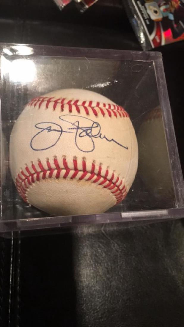 Jim Palmer autograph baseball certificate number (1 of 2)