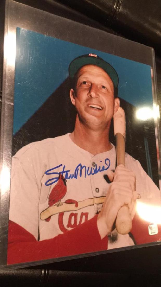Stan Musial autograph 8x10 with COA (1 of 3)