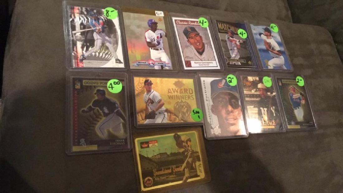 Hall of Fame baseball insert lot with Hall of: Famer stores and more Frank Thomas no more Garciaparra chipper Jones Nolan Ryan Barry bonds this lot is loaded hi book value