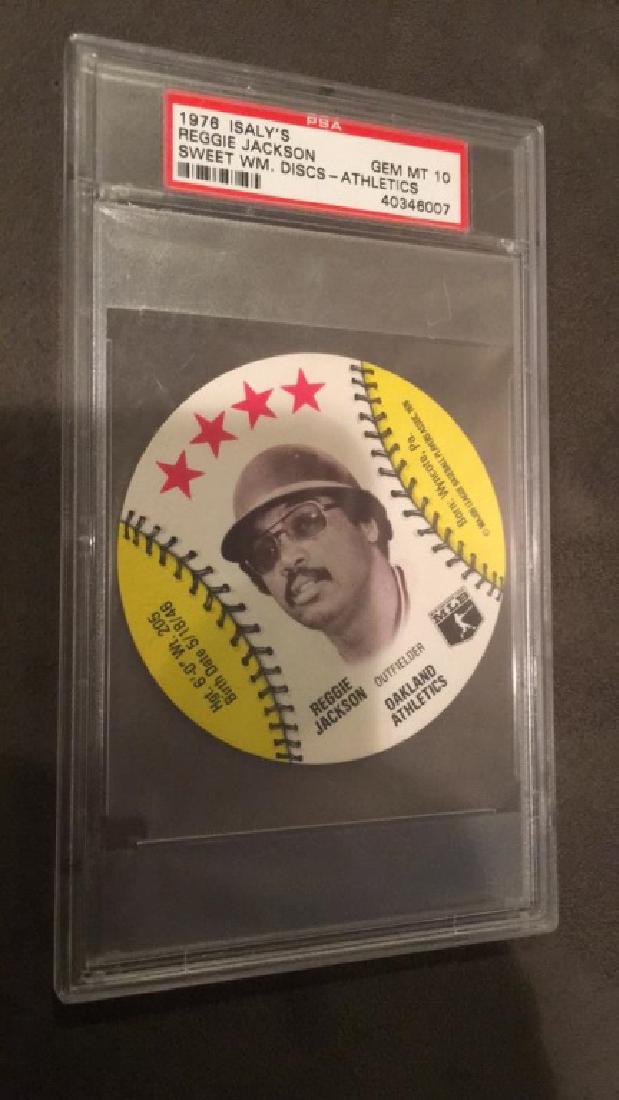 1978 Isaly's Reggie Jackson sweet WM disks graded (1 of 2)