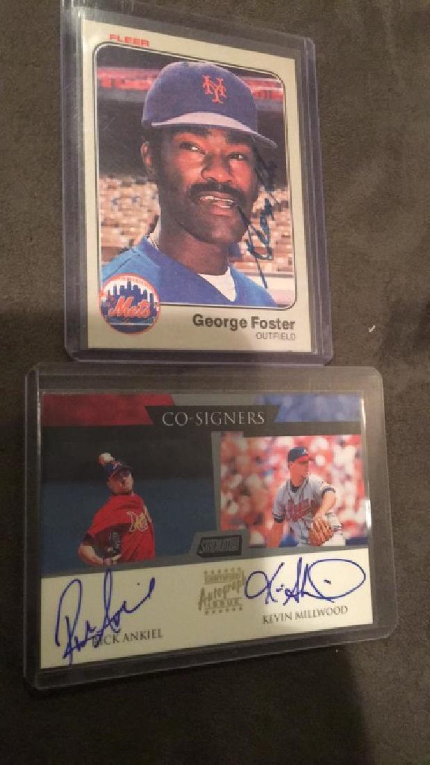 Rick and kill Kevin Millwood 2000 stadium club: cosigners and a vintage George Foster on card autograph
