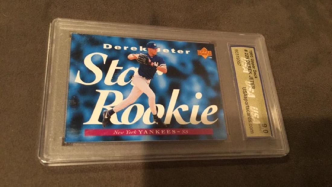 Derek Jeter 1995 over next-door rookie graded 9 (1 of 1)
