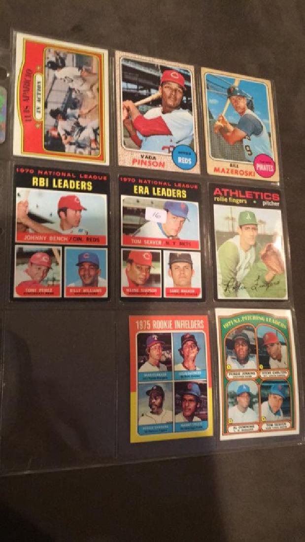 Lot of eight vintage baseball cards 1971 tops (1 of 4)