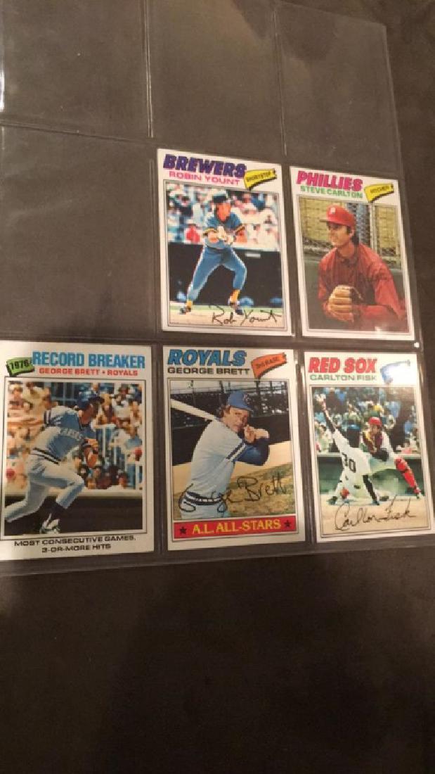 Lot of 1977 tops baseball cards Robin Yount (1 of 2)