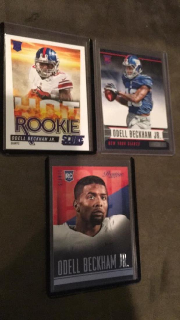 Odell Beckham Jr 3 RC card lot score hot rookie (1 of 2)