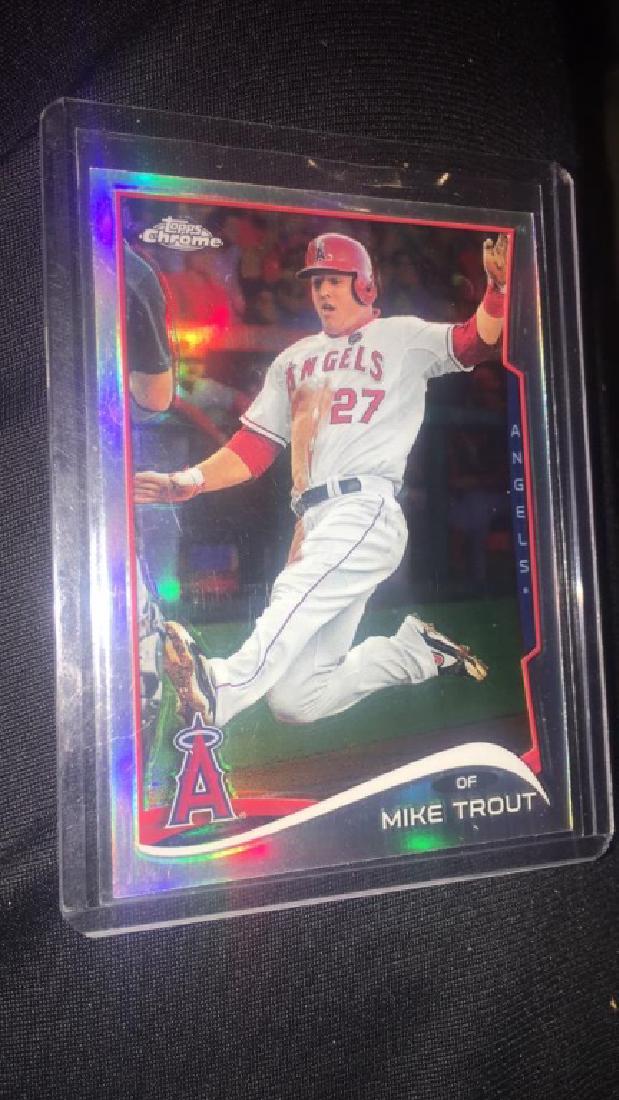 Mike Trout 2014 Topps chrome refractor (1 of 2)
