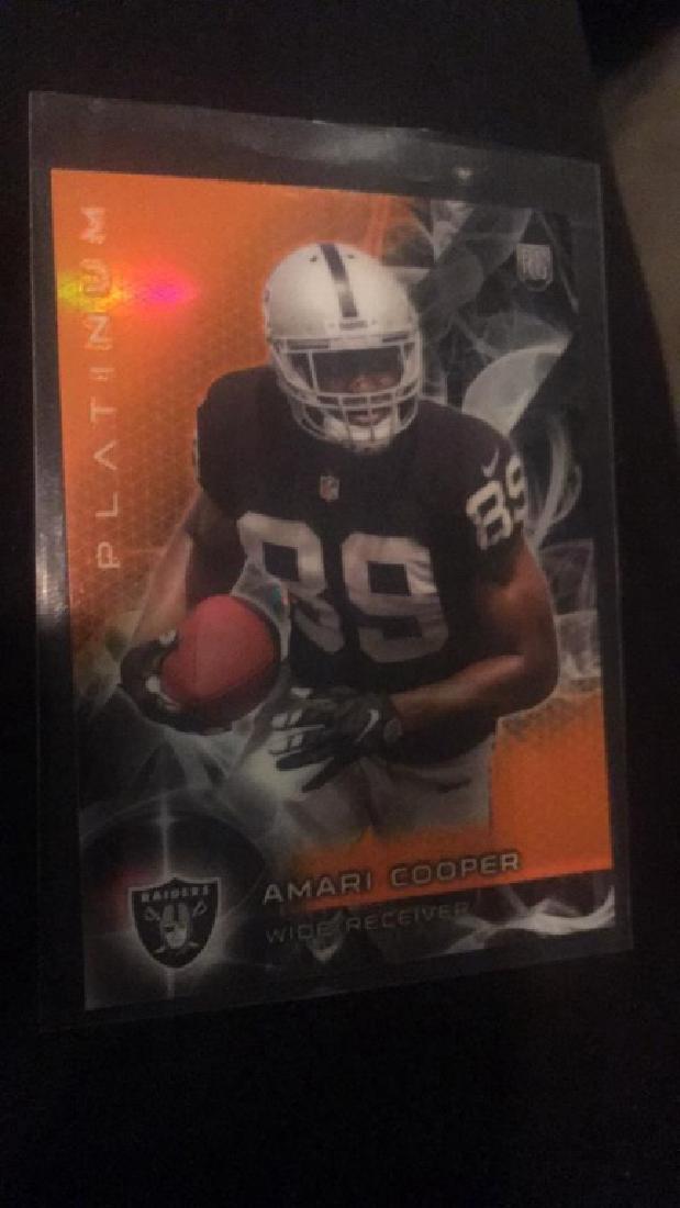 Amari Cooper 2015 Topps platinum Orange RC (1 of 2)