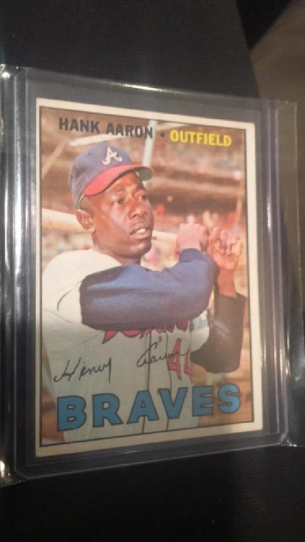 Hank Aaron 1967 Topps in Nice Shape (1 of 2)