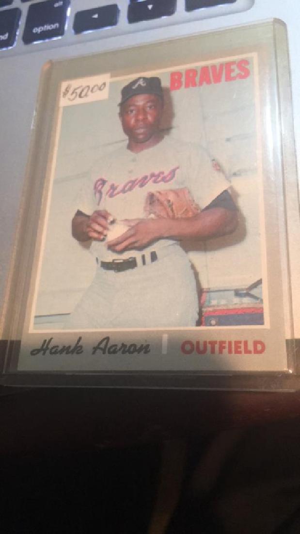Hank Aaron 1979 Topps Card nice shape (1 of 3)
