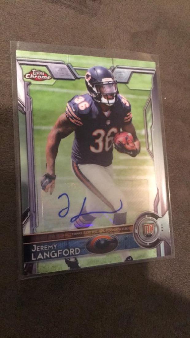 Jeremy Langford 2015 Topps Chrome Auto RC (1 of 2)