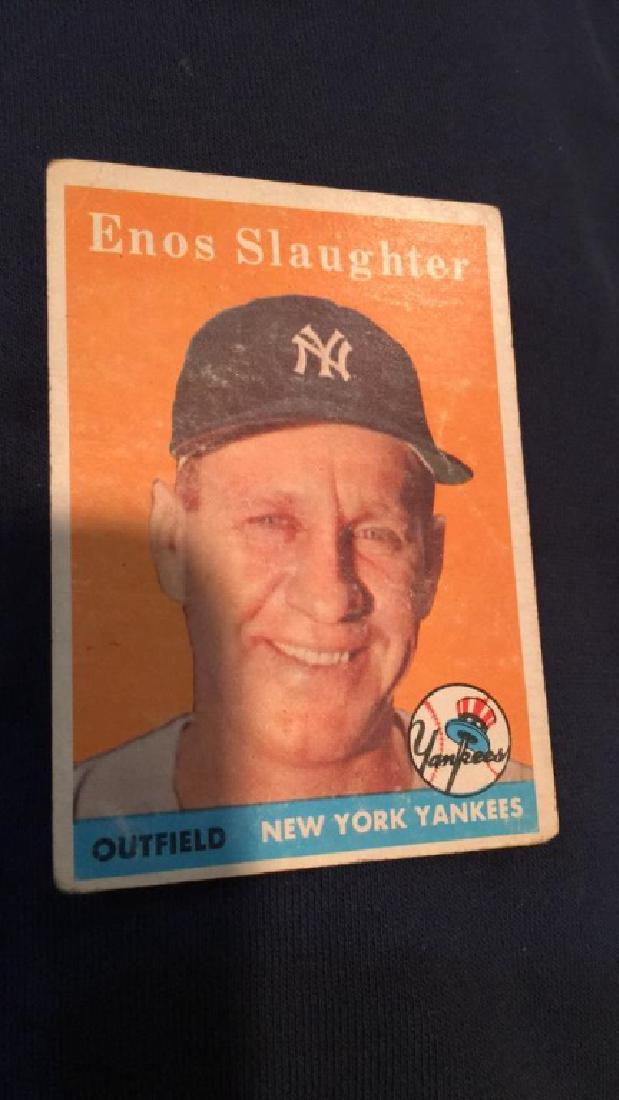 Enos Slaughter 1958 Topps Vintage card (1 of 2)