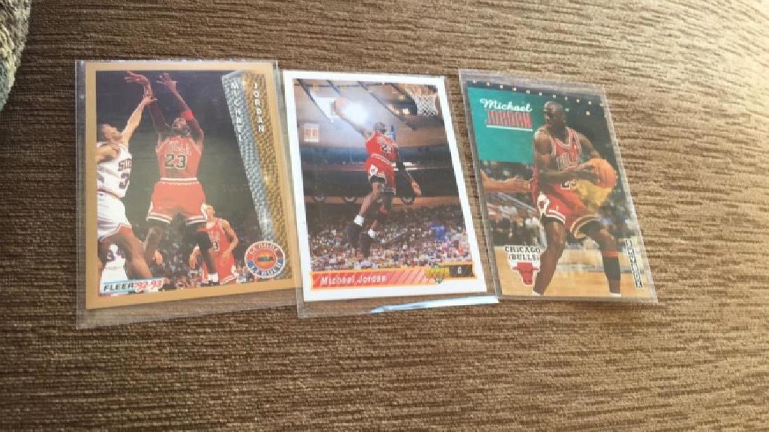 Michael Jordan 3 card lot: Michael Jordan 3 card lot