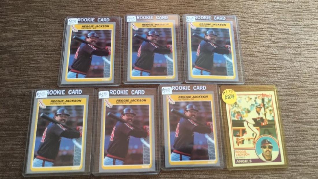 Reggie Jackson 7 card lot (1 of 1)
