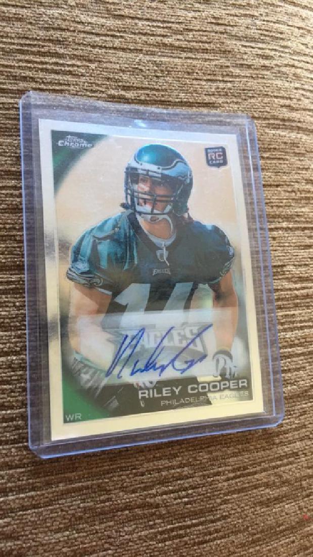 Riley Cooper 2009 Topps Chrome auto RC (1 of 2)