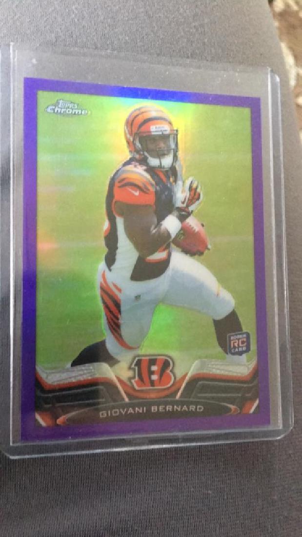 Giovani Bernard 2013 tops chrome purple refractor (1 of 2)
