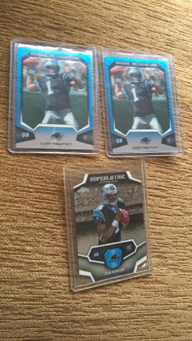 Cam Newton 2011 Topps chrome Rc lot of 3 (1 of 2)