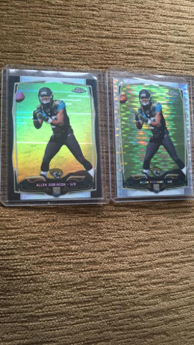 Allen Robinson 2014 tops chrome black refractor: and pulsar refractor lot