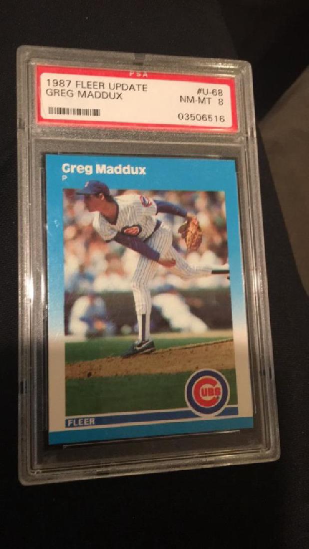 1987 Fleer Update Greg Maddux PSA 8 (1 of 1)