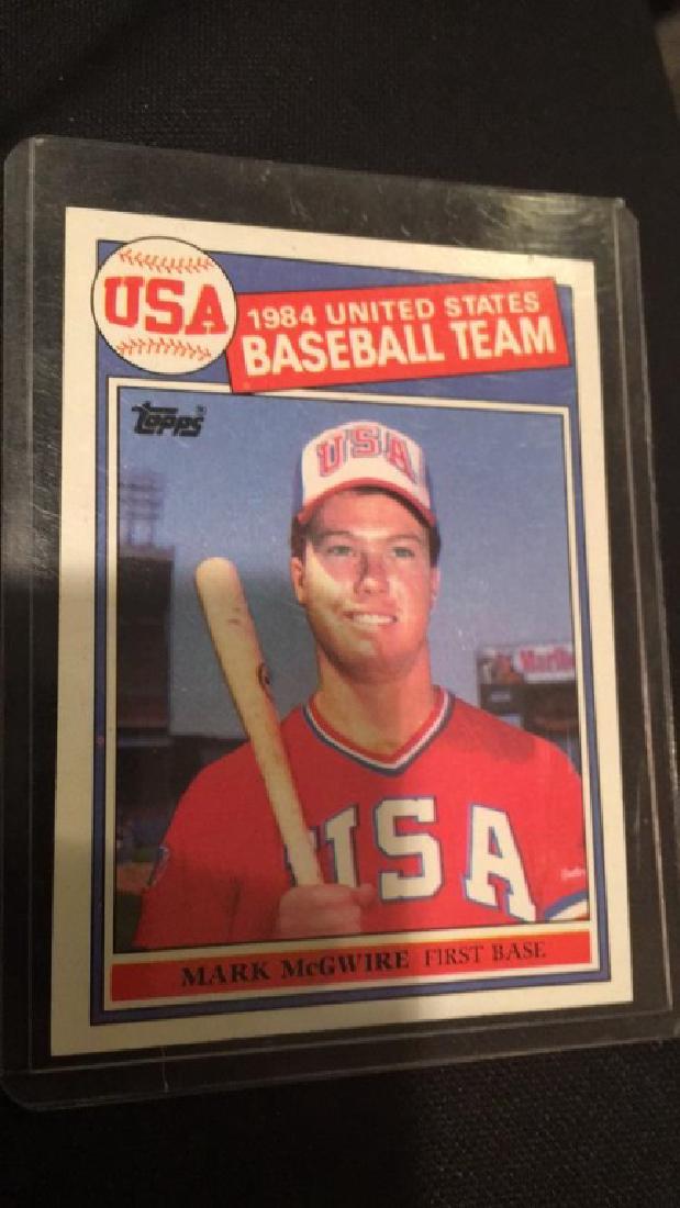 Mark McGwire 1985 Topps Olympic true RC (1 of 2)