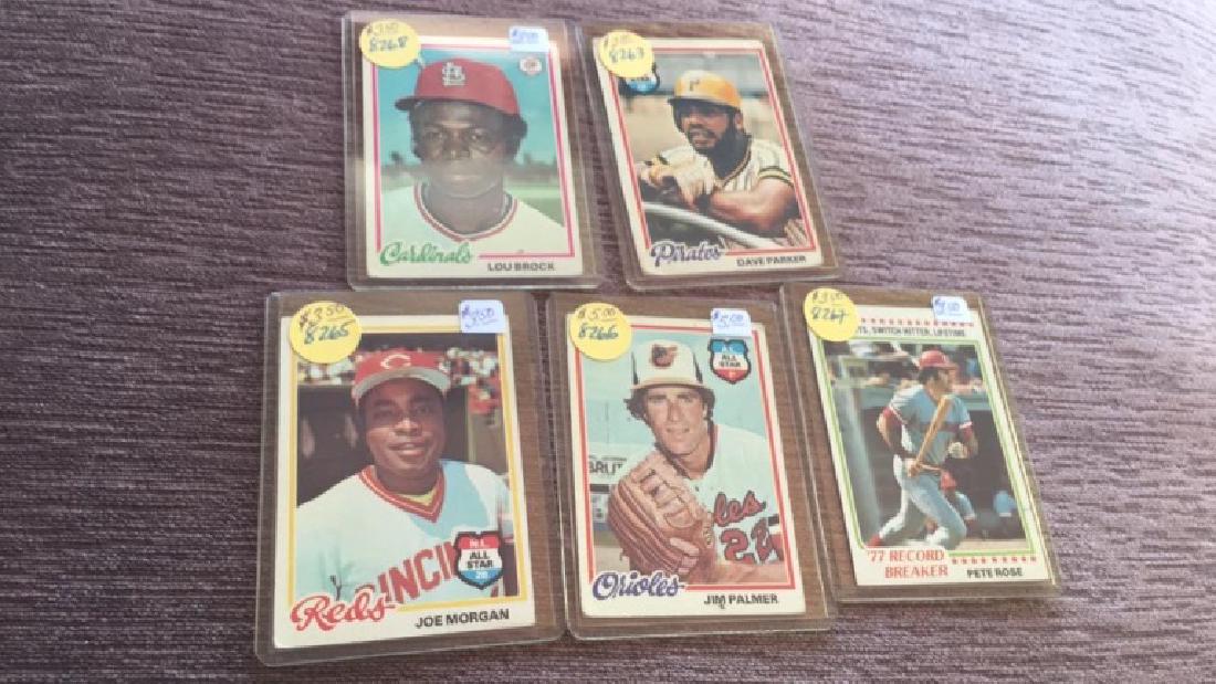 1978 Topps Star lot Palmer Rose Parker Morgan: 1978 Topps Star lot Palmer Rose Parker Morgan