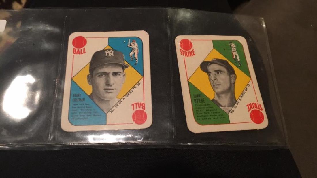 Gerry Coleman and Tommy Burne 1951 Topps red back (1 of 2)