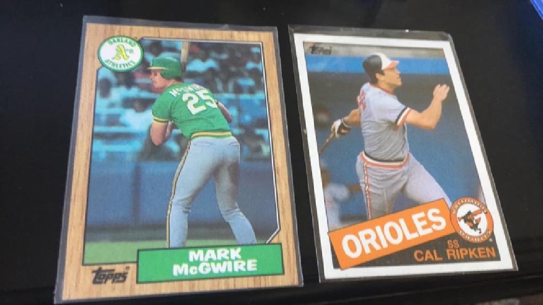 Main McGwire 1987 Topps RC and cal Ripken 1985 (1 of 1)