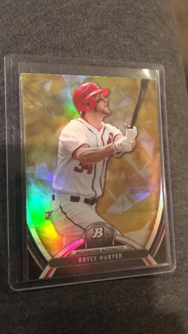 Bryce Harper 2013 bowman platinum gold sparkle (1 of 2)