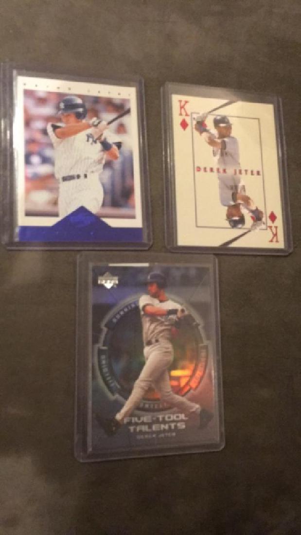 Derek Jeter 3 card insert lot pacific king of the (1 of 5)