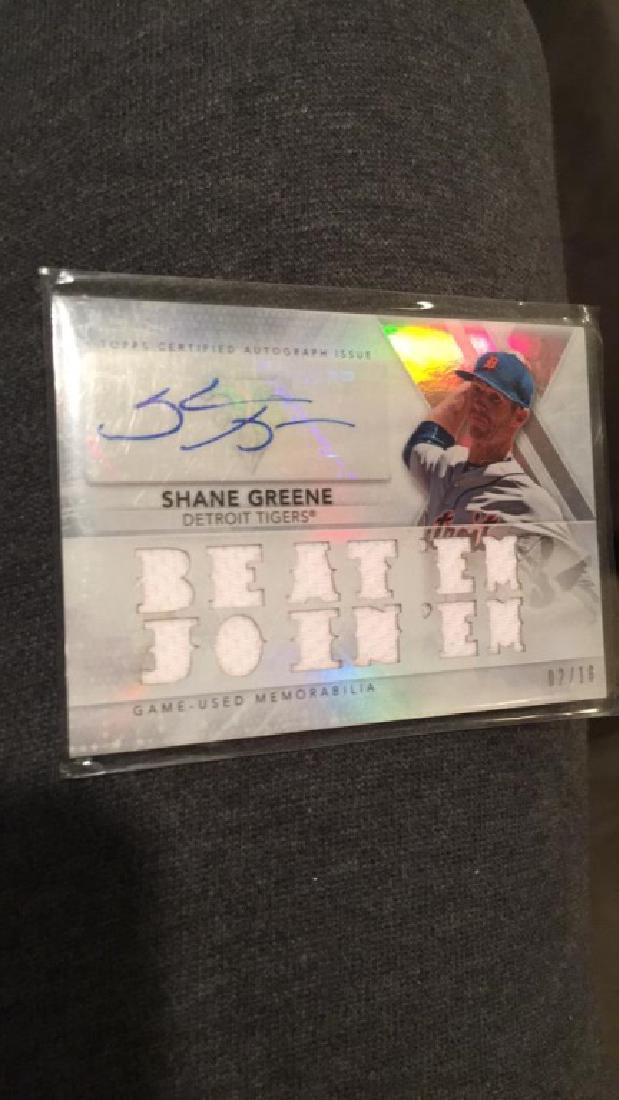 Shane Greene 2015 triple threads auto (1 of 2)