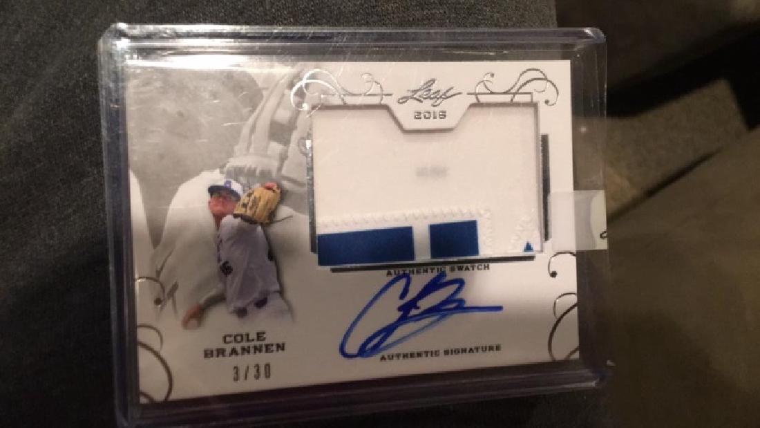 Cole Brannen 2016 leaf patch auto /30 (1 of 2)