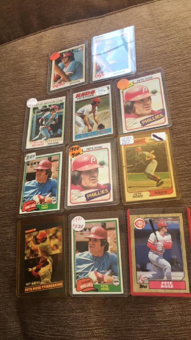 Pete Rose 11 Card lot with high end Vintage Cards (1 of 5)