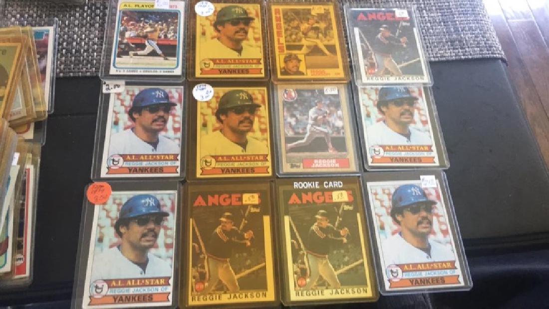 Reggie Jackson 12 card lot with 1979 Topps cards (1 of 3)