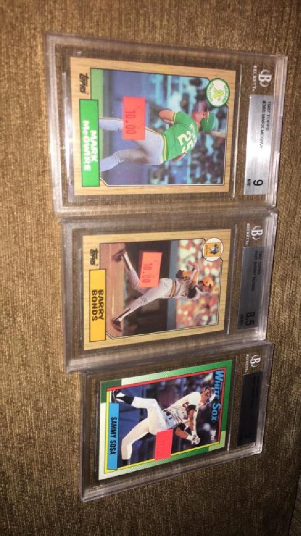 Mark McGwire Sammy Sosa Barry RC Graded lot: Mark McGwire Sammy Sosa Barry RC Graded lot
