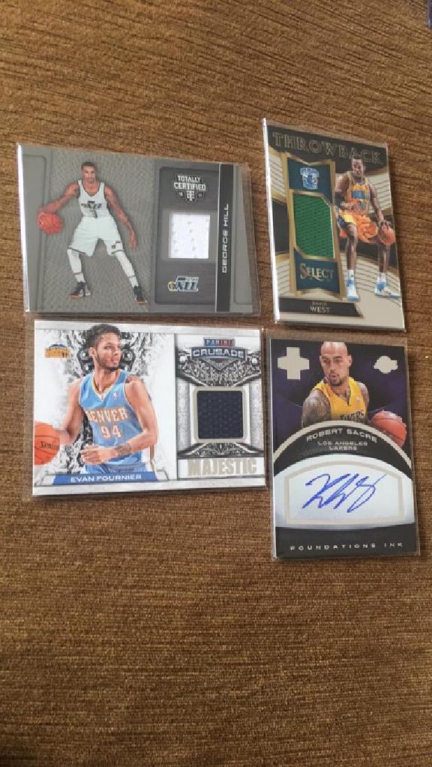 Lot of 4 Basketball patch auto RC lot: Evan (1 of 4)