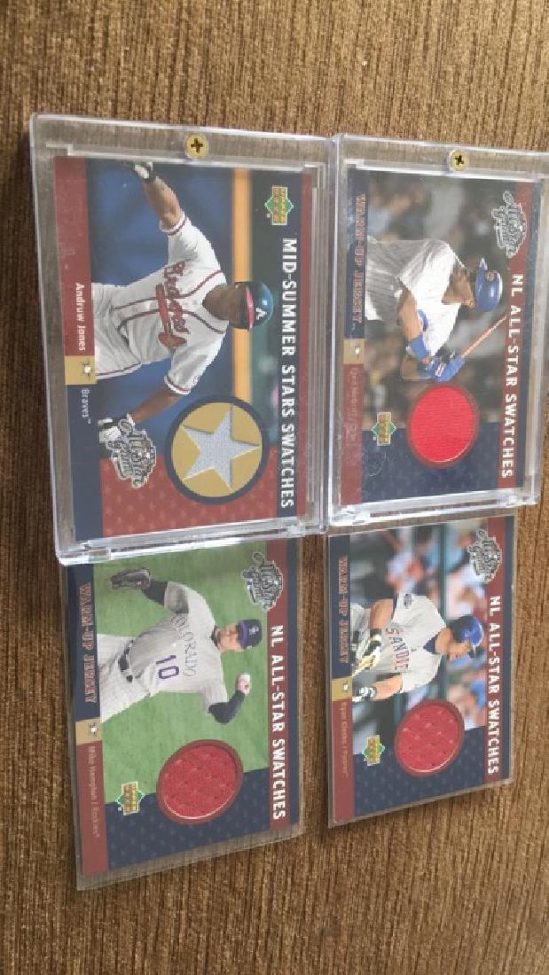 2002 upper deck 4 card lot Andruw Jones Fred (1 of 2)