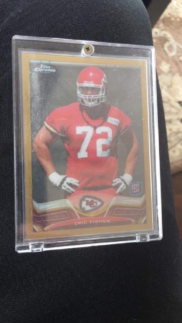 Eric Fisher 2013 Topps chrome gold refractor RC (1 of 2)