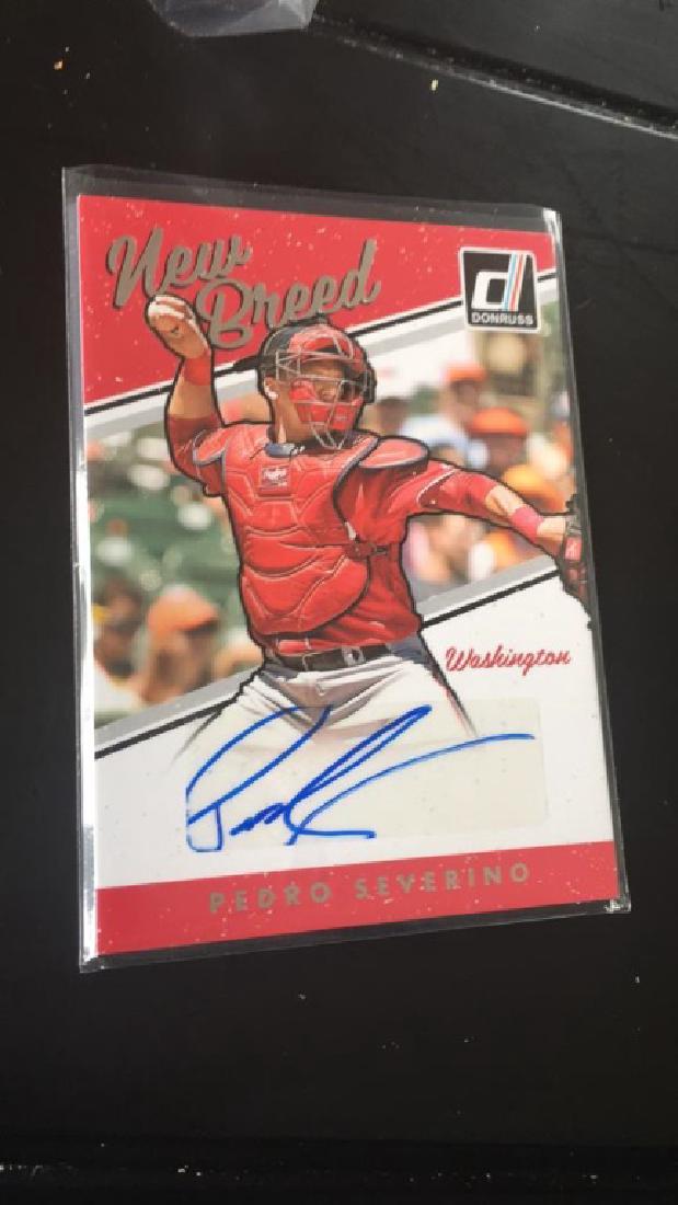 Pedro Severino 2017 Donruss auto (1 of 2)