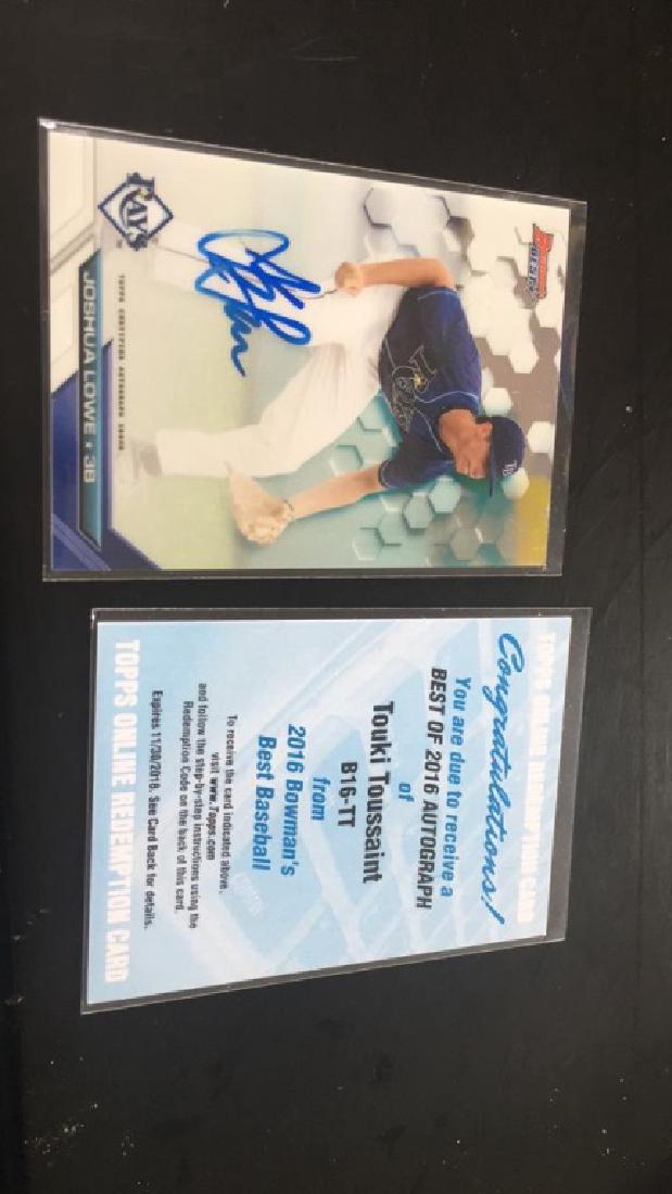 2016 Bowman's best 2 card RC Auto Lot (1 of 2)