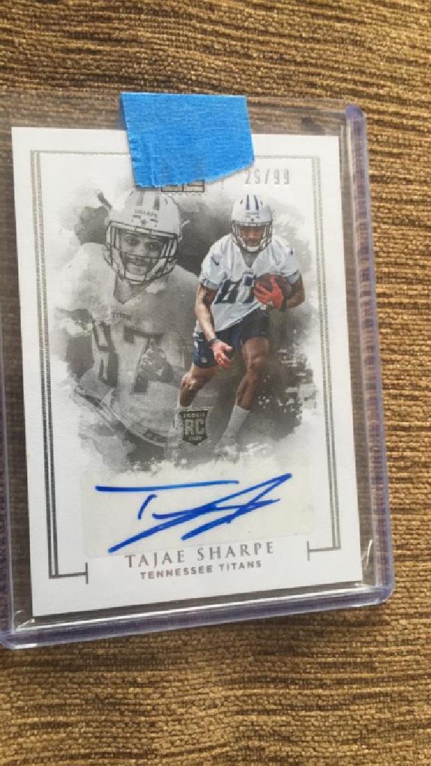 Tajae Sharpe panini impeccable auto /99 (1 of 2)