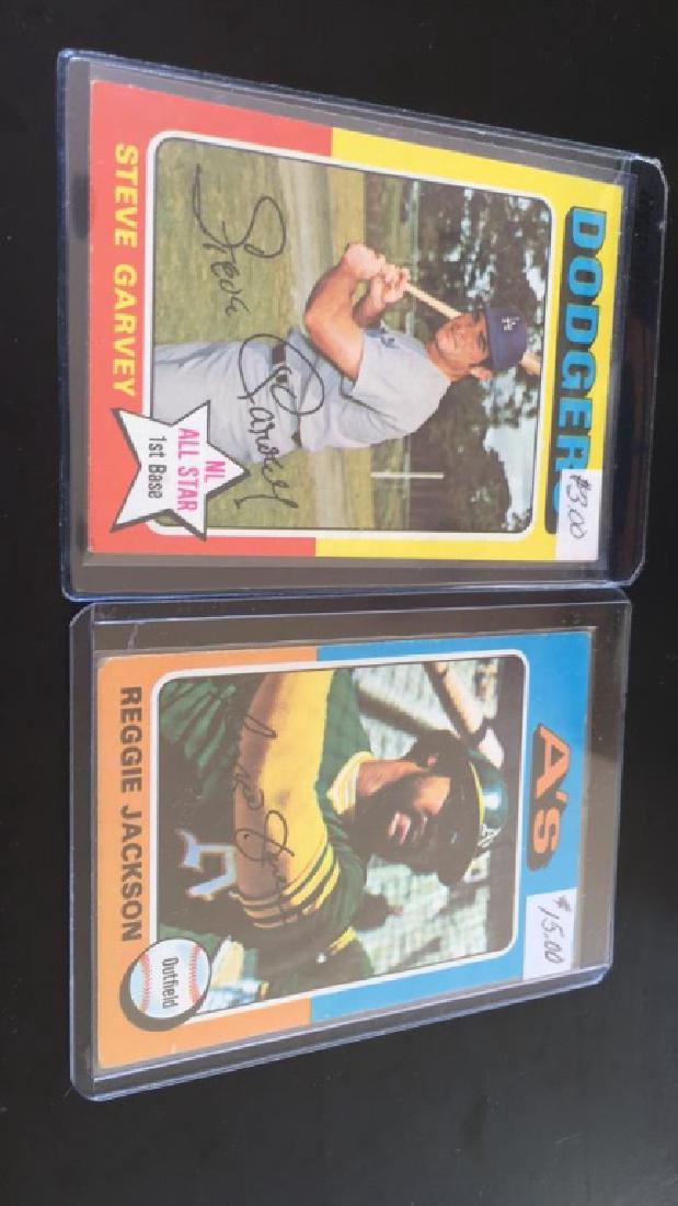 Reggie Jackson and Steve Garvey 1975 Topps lot (1 of 3)