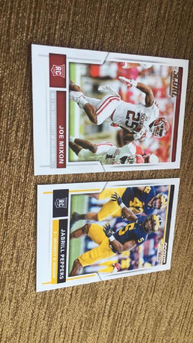 Joe Mixon Jabrill peppers 2017 score RC lot (1 of 1)
