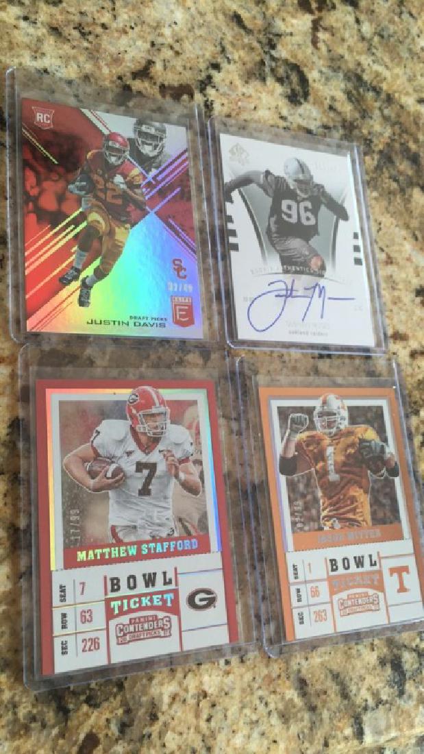 Mixed football rookie autograph sure print (1 of 2)