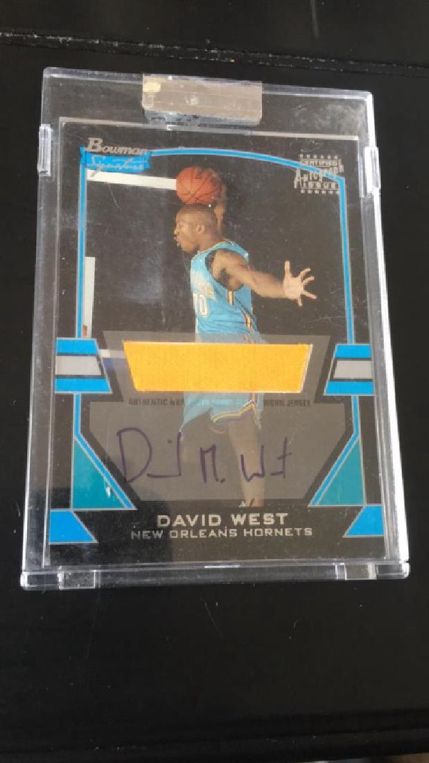 David West 2003-04 bowman auto patch (1 of 2)