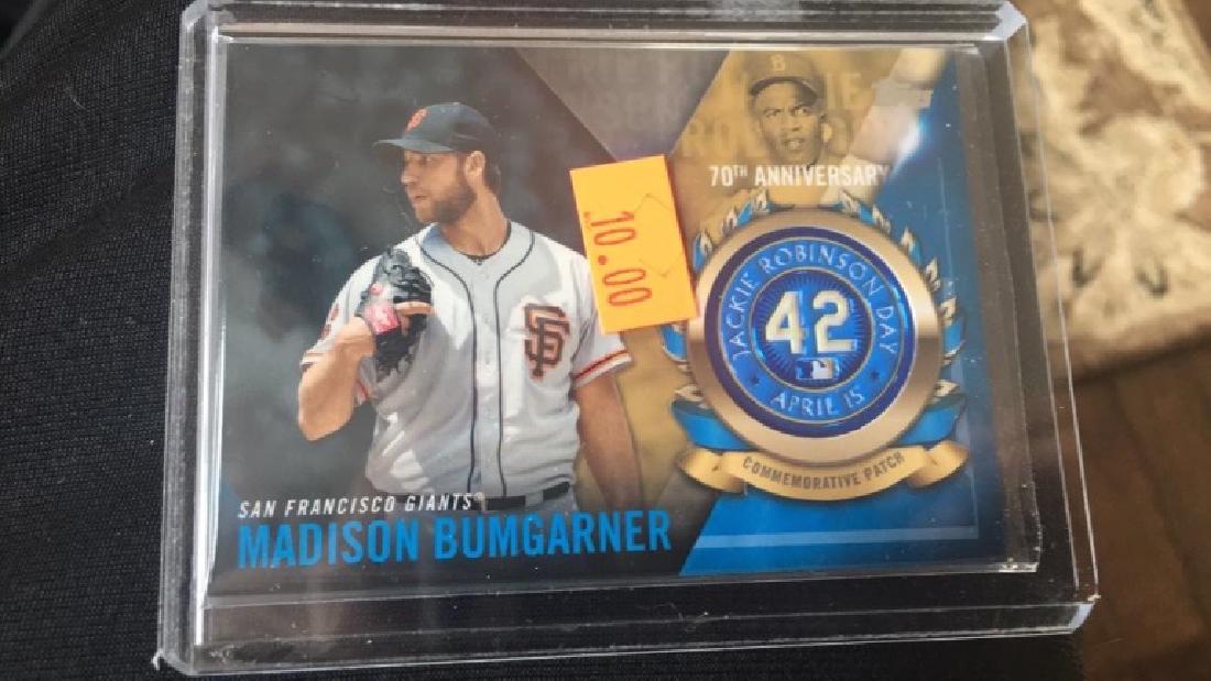 Madison Bumgarner 2017 Jackie Robinson Patch (1 of 2)